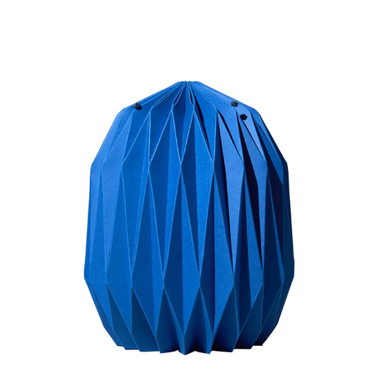 Faltbare Urne aus Papier - in Farbe blau
