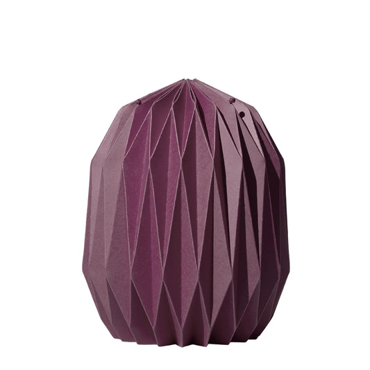 Faltbare Urne aus Papier - in Farbe weinrot